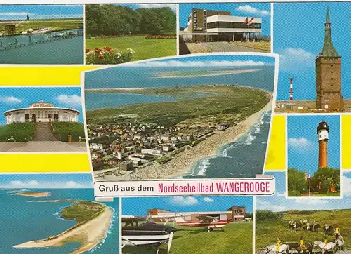 Nordseebad Wangerooge, Mehrbildkarte gl1985 G6644