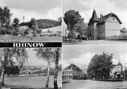 Rhinow Bahnhof Marktplatz Partien gl1975 168.973