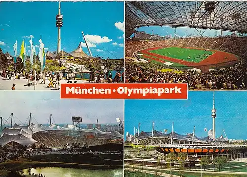 München, Olympiaparkt, Mehrbildkarte ngl G6694
