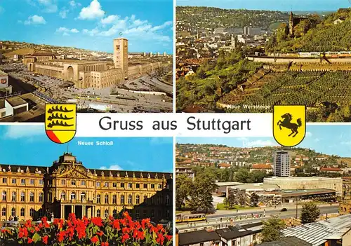 Stuttgart Teilansichten Mehrbildkarte ngl 170.645