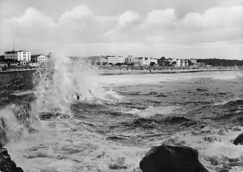 Rostock-Warnemünde Sturm an der Westmole gl1961 171.537