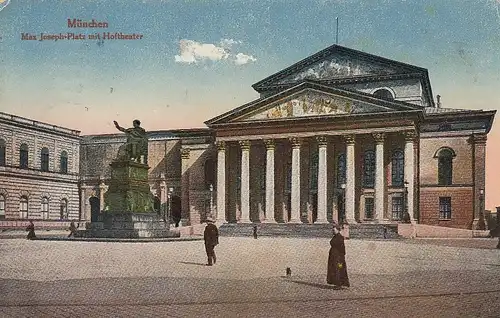 München, Max Joseph-Ülatz mit Hoftheater gl1922? G6834