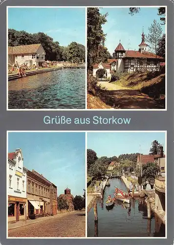 Storkow/Mark Teilansichten Mehrbildkarte gl1986 167.946