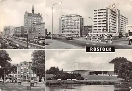Rostock Lange Straße Haus Schifffahrt Hotel Uni gl1975 170.161