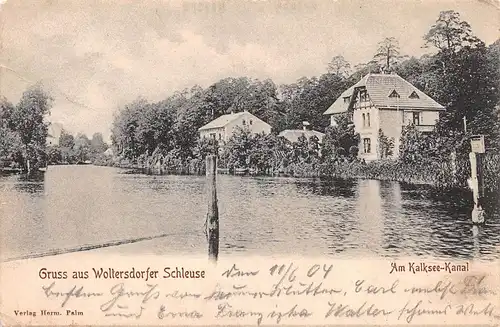 Woltersdorfer Schleuse Am Kalksee-Kanal glca.1905 168.003