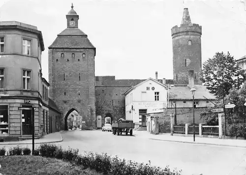 Bernau i.M. Steintor mit Hungerturm gl1963 168.098