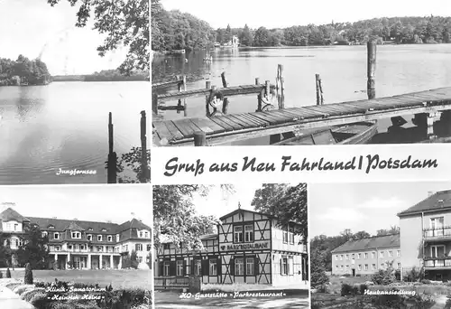 Neu Fahrland/Potsdam Klinik Gaststätte Siedlung gl1980 168.297