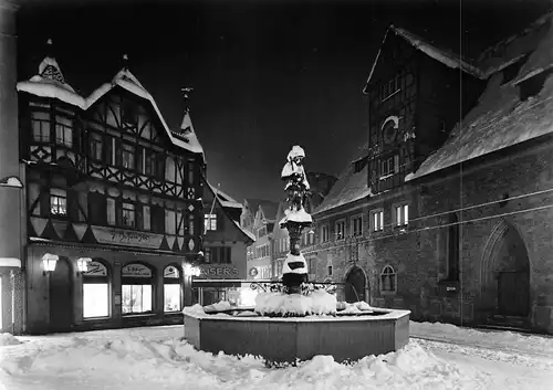 Reutlingen Marktplatz im Schnee ngl 170.907