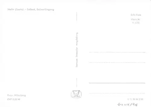Halle a.S. Solbad Saline-Eingang ngl 171.766