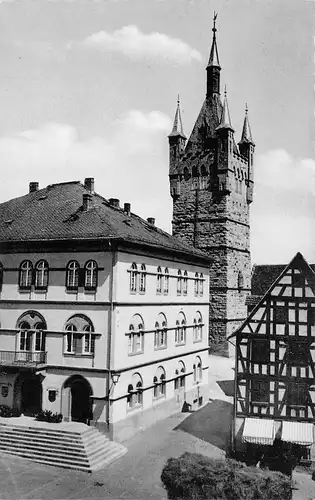 Bad Wimpfen Rathaus und blauer Turm ngl 170.917