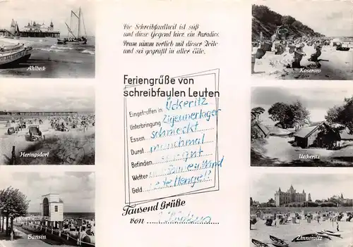 Ostsee Ahlbeck Heringsdorf Bansin Koserow Ückeritz glca.1970 169.408