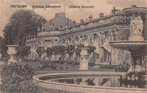 Potsdam Schloss Sanssouci Obere Ansicht ngl 168.420