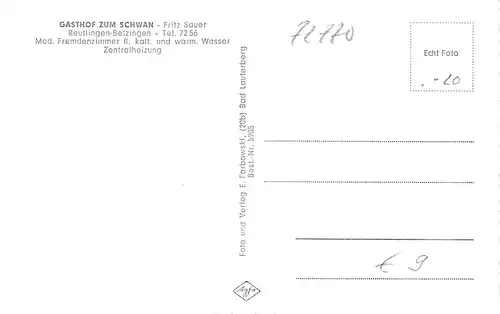 Reutlingen-Betzingen Gasthof zum Schwan ngl 170.964