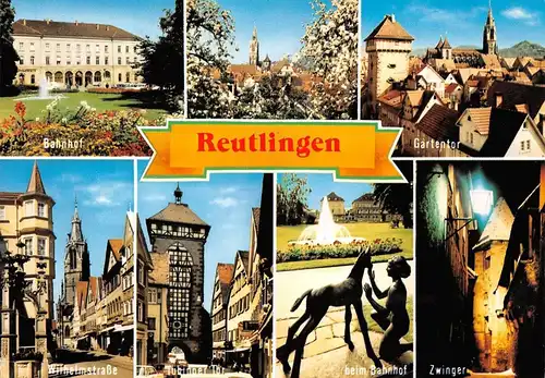 Reutlingen Teilansichten Mehrbildkarte ngl 170.437