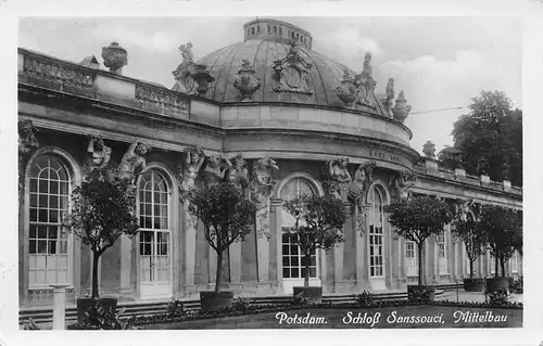 Potsdam Schloss Sanssouci Mittelbau gl1932 168.354