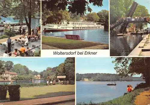 Woltersdorf bei Erkner Schleuse See Schiff Café gl1980 172.001