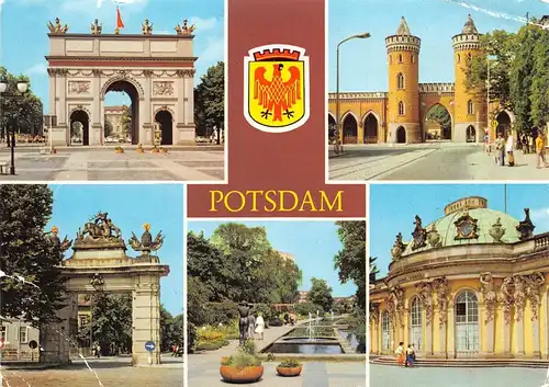 Potsdam Teilansichten Mehrbildkarte gl1968 168.389