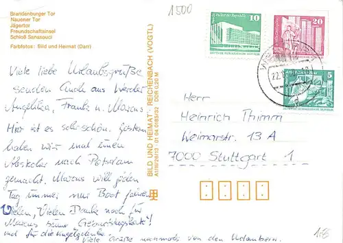 Potsdam Teilansichten Mehrbildkarte gl1968 168.389