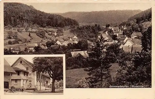 Grimmelshofen (Wutachtal) Gasthaus zum Kranz Panorama gl1938 170.617