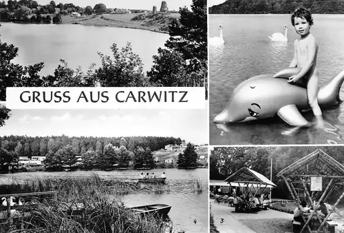 Carwitz (Kreis Neustrelitz) Parkgaststätte Zeltplatz Luzin ngl 172.141