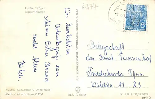 Lobbe auf Rügen Bauernhäuser glca.1960 169.746