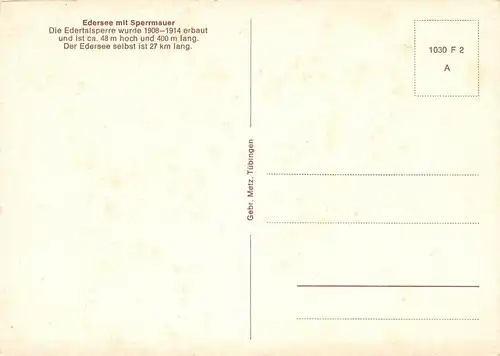 Edertal Edersee mit Sperrmauer ngl 170.745