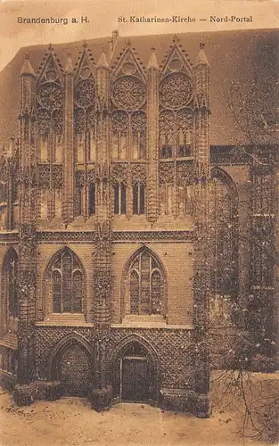 Brandenburg (Havel) Katharinenkirche Nord-Portal gl1912 168.874