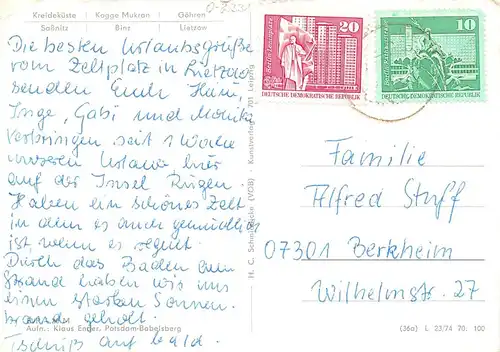 Rügen Teilansichten Mehrbildkarte glca.1970 169.767