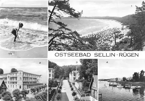 Ostseebad Sellin Rügen Teilansichten Strand gl1983 172.176