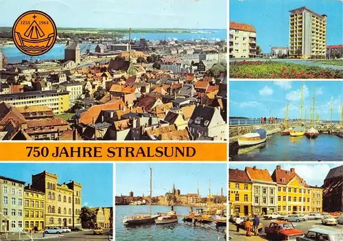 Stralsund Teilansichten Mehrbildkarte gl1987 172.204