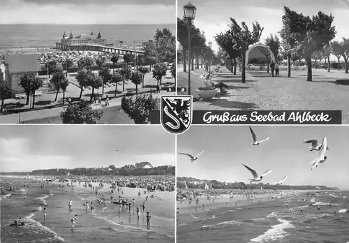Seebad Ahlbeck Strand Brücke Konzertplatz glca.1970 171.396