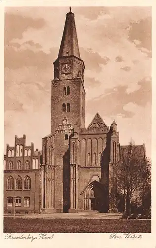 Brandenburg (Havel) Der Dom Westseite ngl 168.678