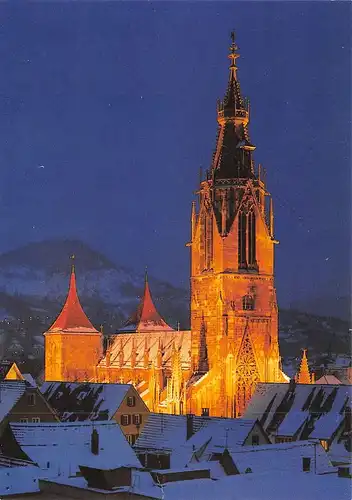 Reutlingen Marienkirche bei Nacht ngl 170.862