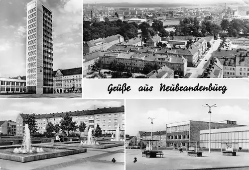 Neubrandenburg Teilansichten Stadtpartien gl1984 169.083