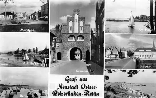 Neustadt Ostsee-Pelzerhaken-Rettin Teilansichten gl1959 172.325