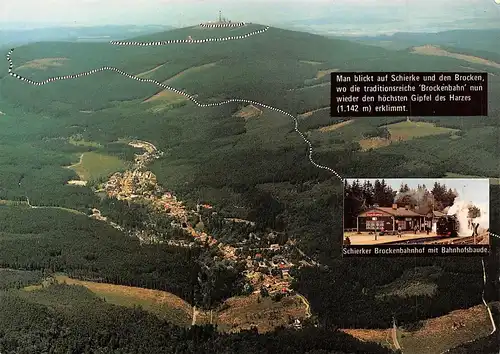 Schierke Panorama und Bahnhof ngl 172.377