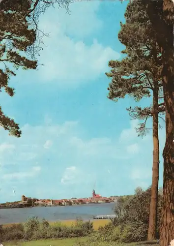 Waren (Müritz) Blick zur Stadt gl1964 169.149