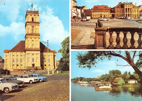 Neustrelitz Marktplatz Rathaus See glca.1970 169.181