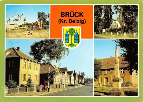 Brück (Belzig) Freibad Rathaus Straße gl1986 168.943
