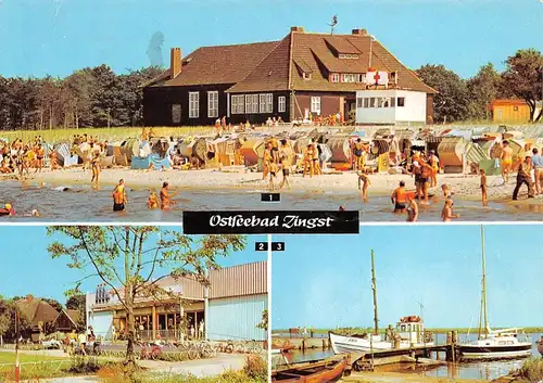 Ostseebad Zingst Strandleben Gaststätte Kaufhalle Hafen ngl 170.061