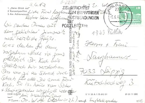 Zinnowitz Heim Konzertpavillon Am Achterwasser gl1982 169.275