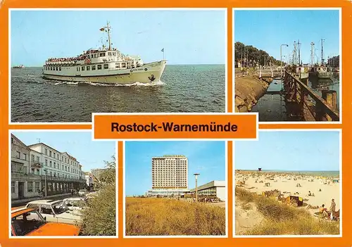 Rostock-Warnemünde Schiff Strandhotel Alter Strom gl1985 170.198
