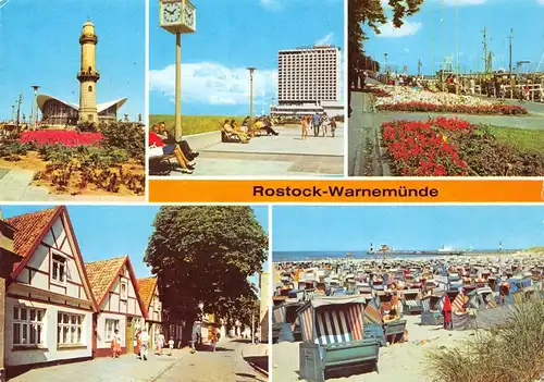 Rostock-Warnemünde Leuchtturm Promenade Strom Strand gl1981 170.221