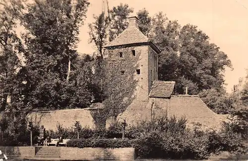 Salzwedel Alte Burgmauer mit Hungerturm gl1961 171.657