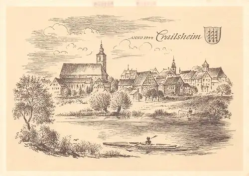 Crailsheim von Ludwig Schäfer-Grohe Stadtansicht ngl 170.247