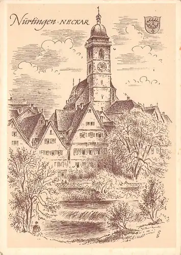Nürtingen von Ludwig Schäfer-Grohe Stadtansicht ngl 170.253