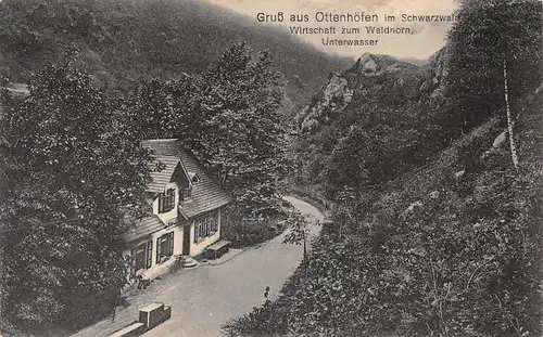 Ottenhöfen/Schwarzwald Wirtschaft zum Waldhorn Unterwasser ngl 170.298