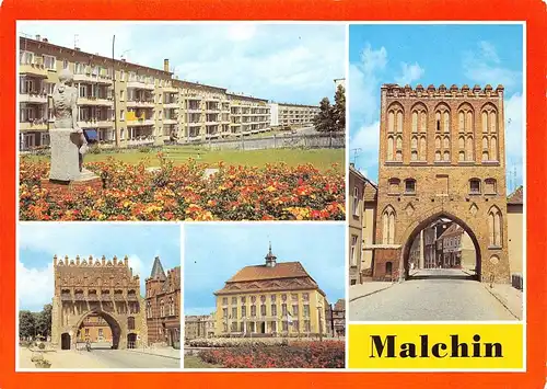 Malchin Straße Tor Rathaus ngl 169.118