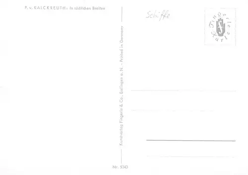 P. v. Kalckreuth: In südlichen Breiten ngl 171.172