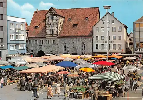 Reutlingen Wochenmarkt am Marktplatz ngl 170.418